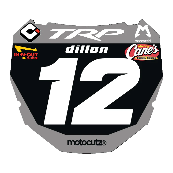 CUSTOM ODI NUMBER PLATE DECAL