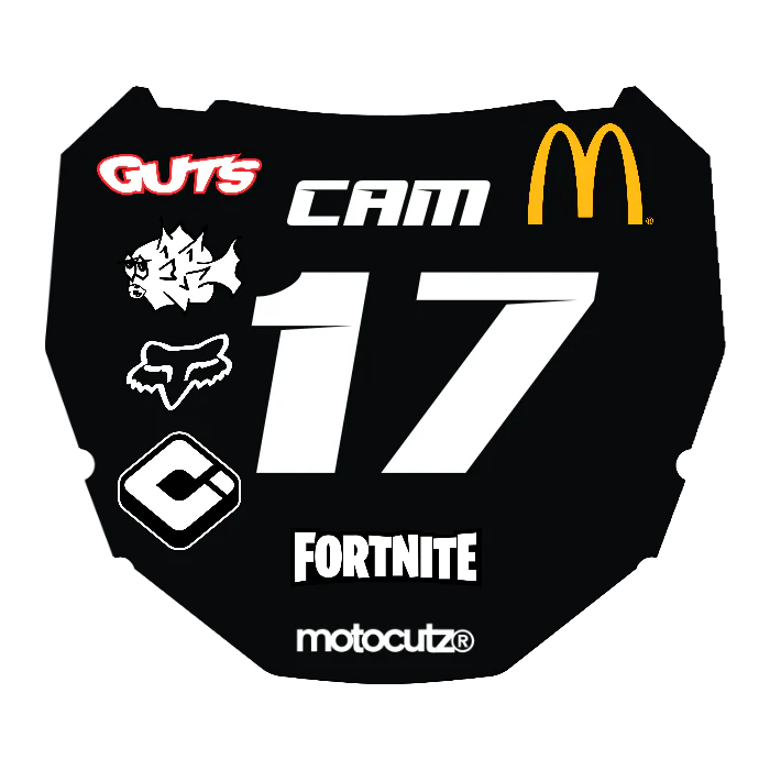 CUSTOM ODI NUMBER PLATE DECAL