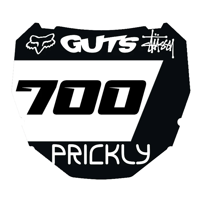 CUSTOM ODI NUMBER PLATE DECAL