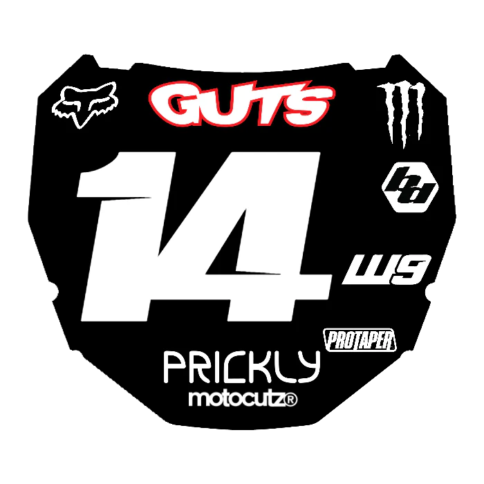 CUSTOM ODI NUMBER PLATE DECAL