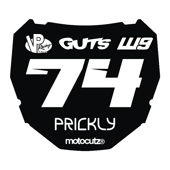 CUSTOM ODI NUMBER PLATE DECAL