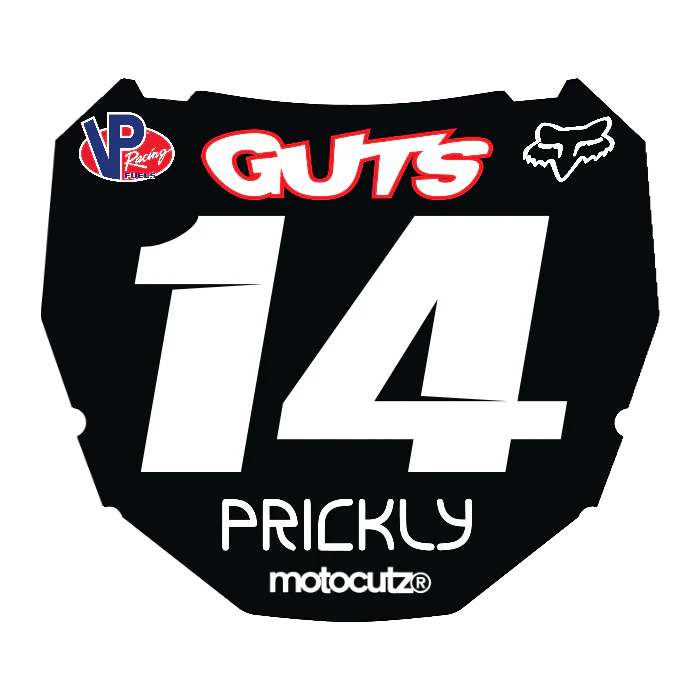 CUSTOM ODI NUMBER PLATE DECAL