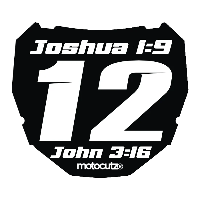 CUSTOM ODI NUMBER PLATE DECAL