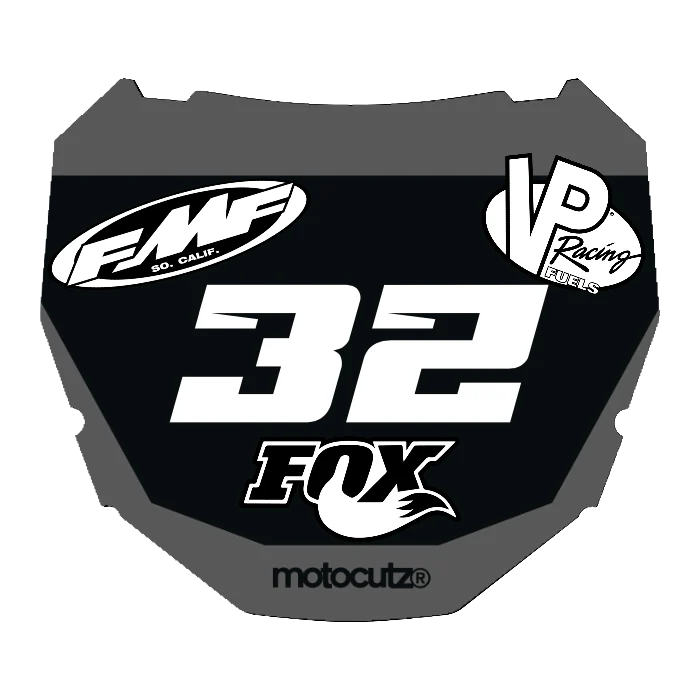 CUSTOM ODI NUMBER PLATE DECAL