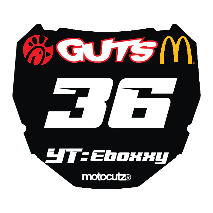 CUSTOM ODI NUMBER PLATE DECAL