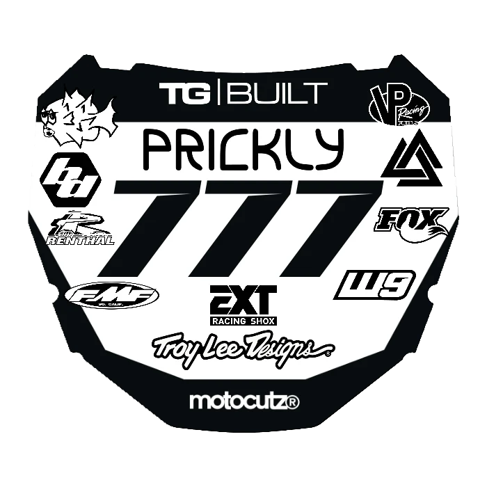 CUSTOM ODI NUMBER PLATE DECAL
