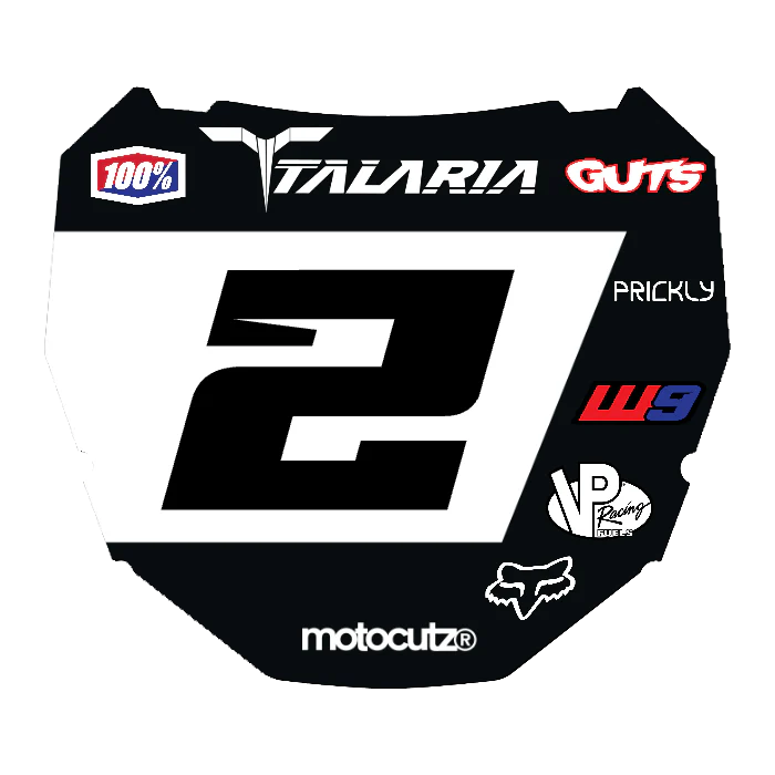 CUSTOM ODI NUMBER PLATE DECAL
