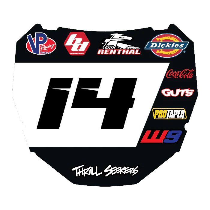 CUSTOM ODI NUMBER PLATE DECAL