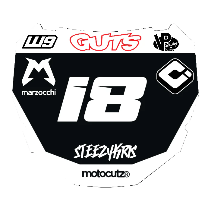 CUSTOM ODI NUMBER PLATE DECAL