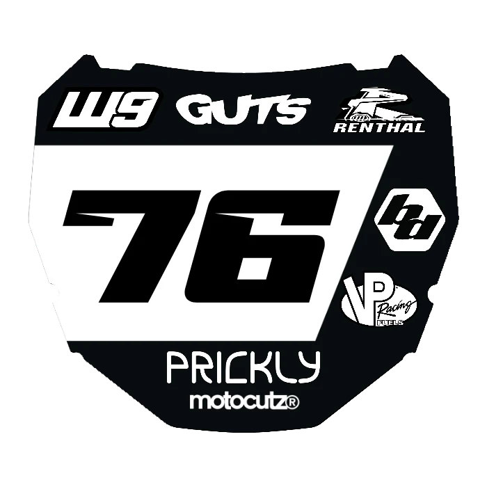 CUSTOM ODI NUMBER PLATE DECAL