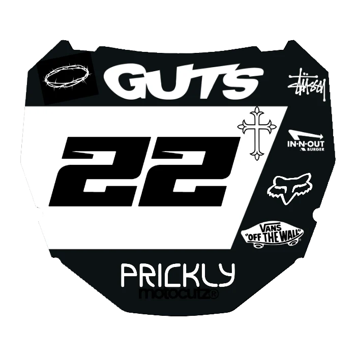 CUSTOM ODI NUMBER PLATE DECAL