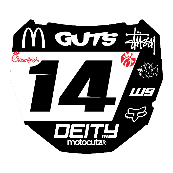 CUSTOM ODI NUMBER PLATE DECAL