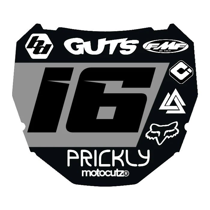 CUSTOM ODI NUMBER PLATE DECAL