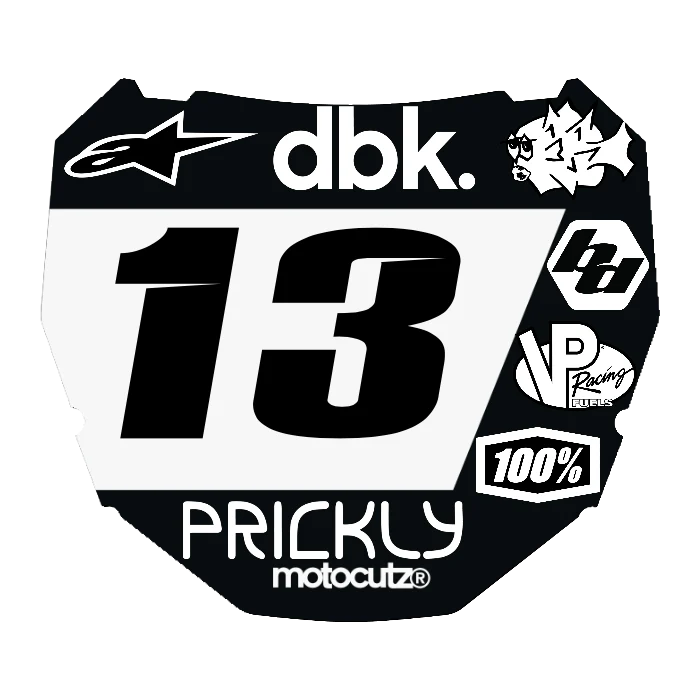 CUSTOM ODI NUMBER PLATE DECAL