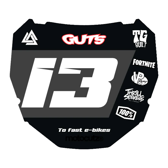 CUSTOM ODI NUMBER PLATE DECAL