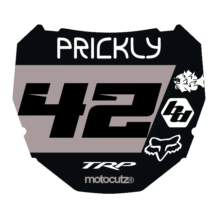 CUSTOM ODI NUMBER PLATE DECAL