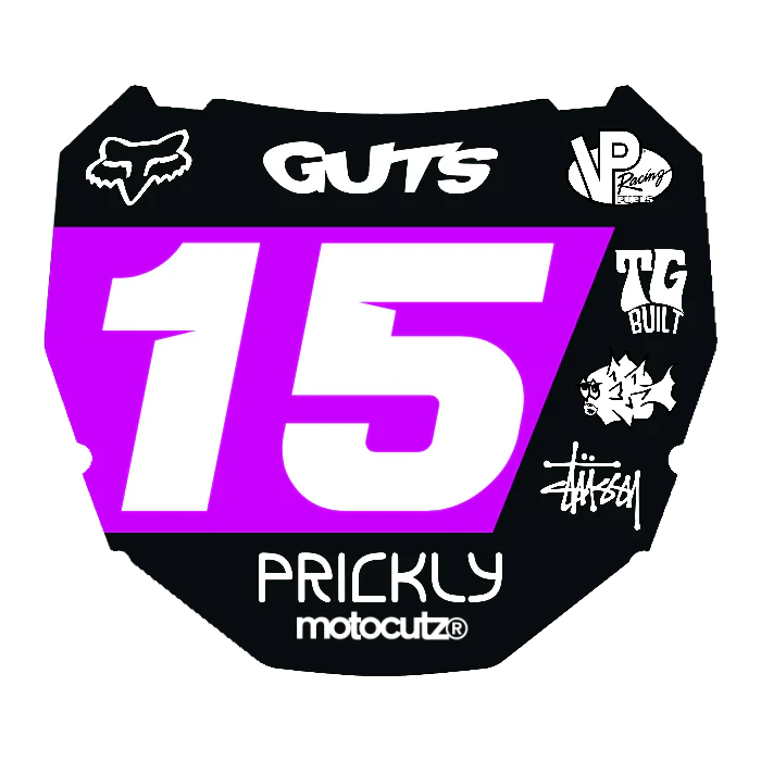 CUSTOM ODI NUMBER PLATE DECAL