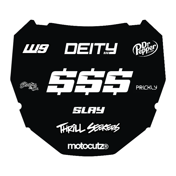 CUSTOM ODI NUMBER PLATE DECAL