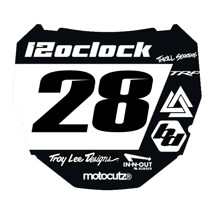 CUSTOM ODI NUMBER PLATE DECAL