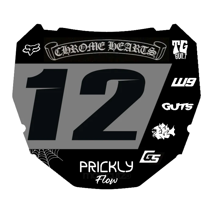 CUSTOM ODI NUMBER PLATE DECAL