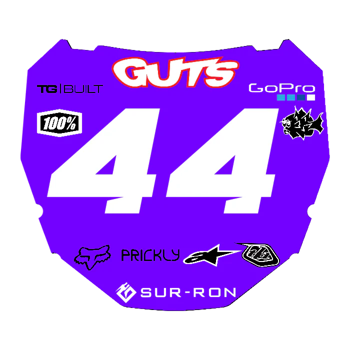 CUSTOM ODI NUMBER PLATE DECAL