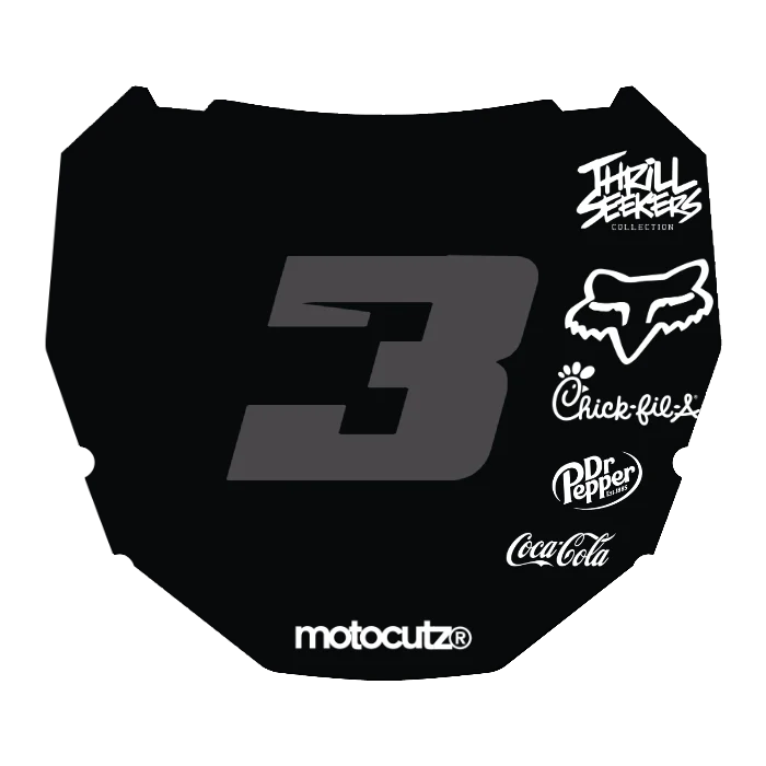 CUSTOM ODI NUMBER PLATE DECAL
