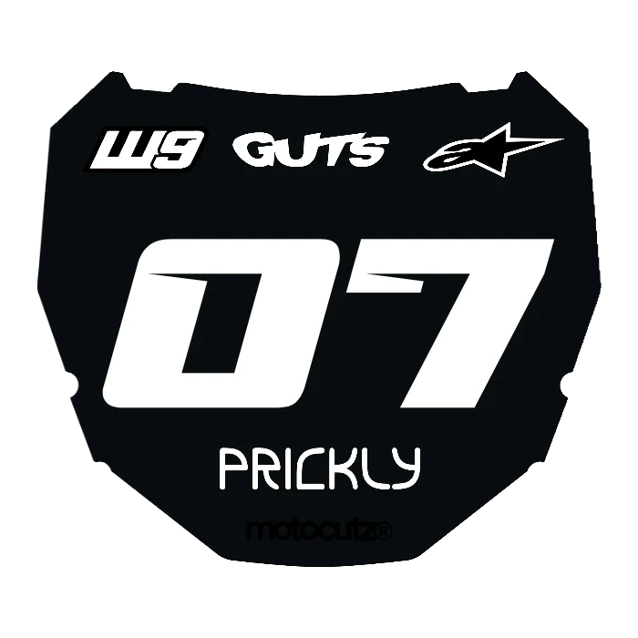 CUSTOM ODI NUMBER PLATE DECAL