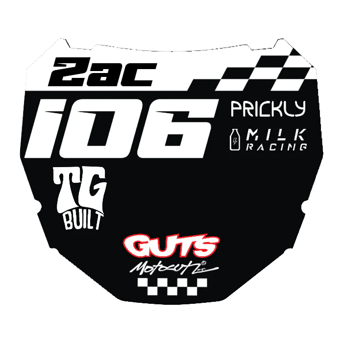 CUSTOM ODI NUMBER PLATE DECAL