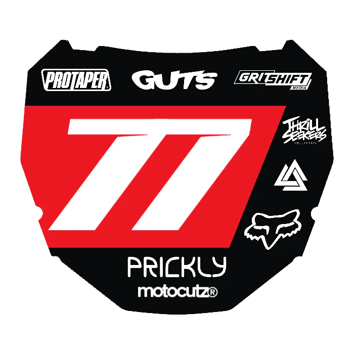 CUSTOM ODI NUMBER PLATE DECAL