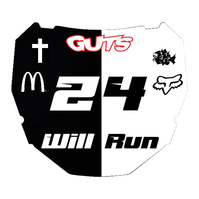 CUSTOM ODI NUMBER PLATE DECAL