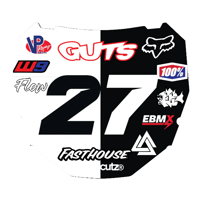 CUSTOM ODI NUMBER PLATE DECAL