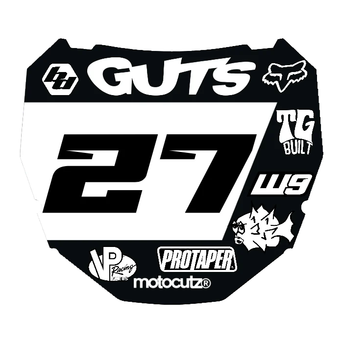CUSTOM ODI NUMBER PLATE DECAL