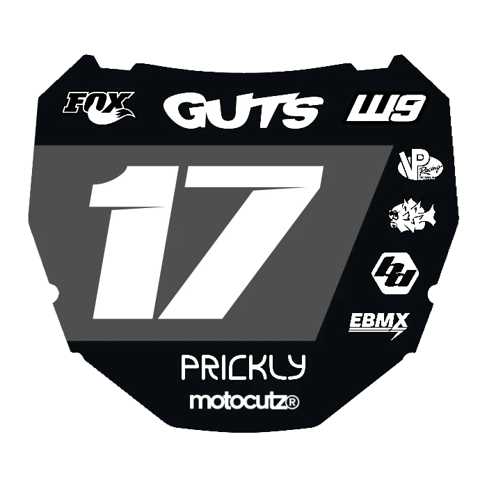 CUSTOM ODI NUMBER PLATE DECAL