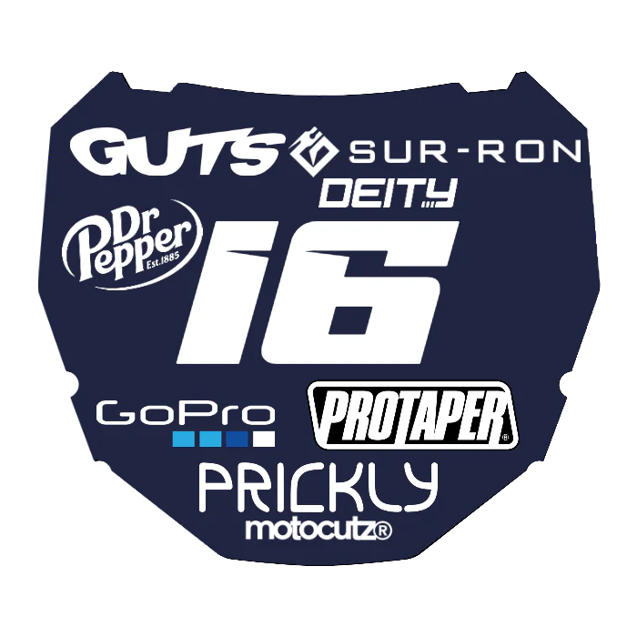 CUSTOM ODI NUMBER PLATE DECAL