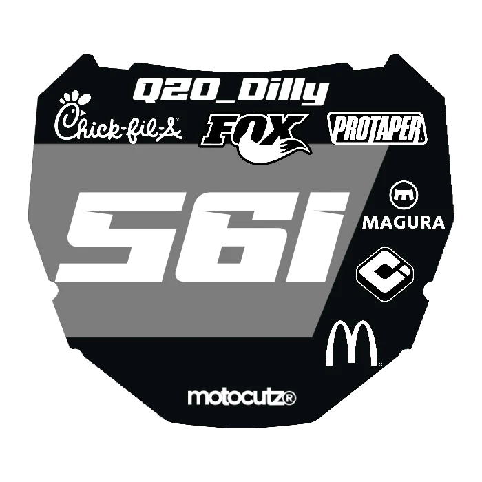 CUSTOM ODI NUMBER PLATE DECAL