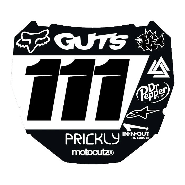 CUSTOM ODI NUMBER PLATE DECAL