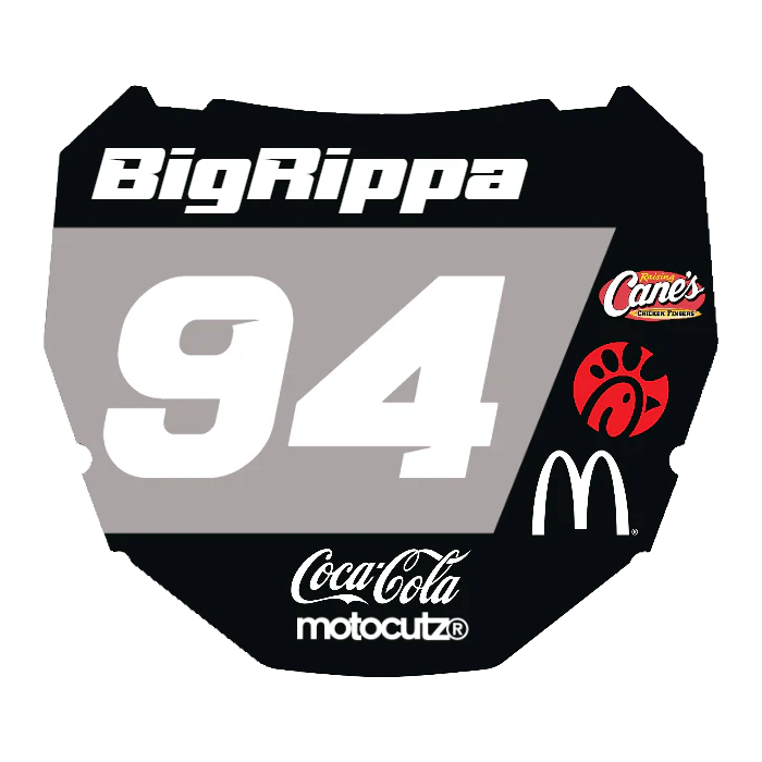 CUSTOM ODI NUMBER PLATE DECAL