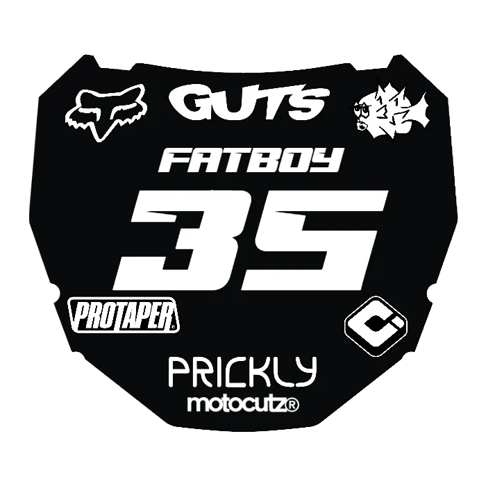 CUSTOM ODI NUMBER PLATE DECAL