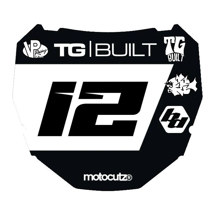 CUSTOM ODI NUMBER PLATE DECAL