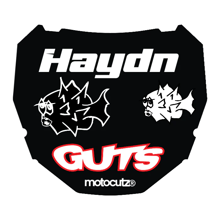 CUSTOM ODI NUMBER PLATE DECAL