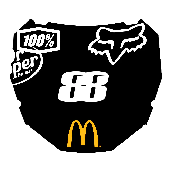 CUSTOM ODI NUMBER PLATE DECAL