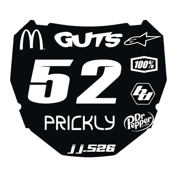 CUSTOM ODI NUMBER PLATE DECAL