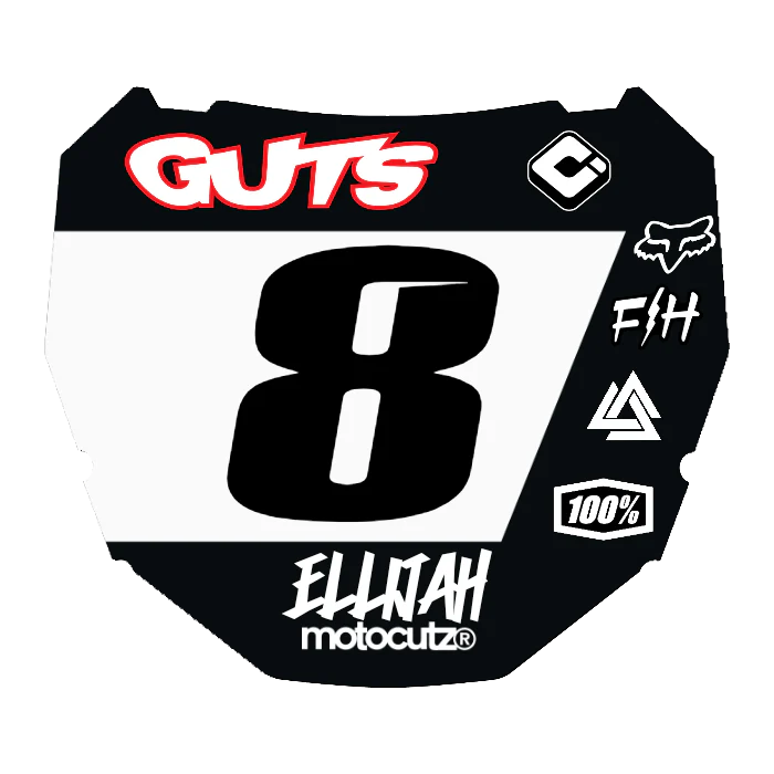 CUSTOM ODI NUMBER PLATE DECAL