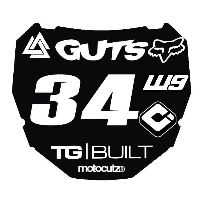 CUSTOM ODI NUMBER PLATE DECAL