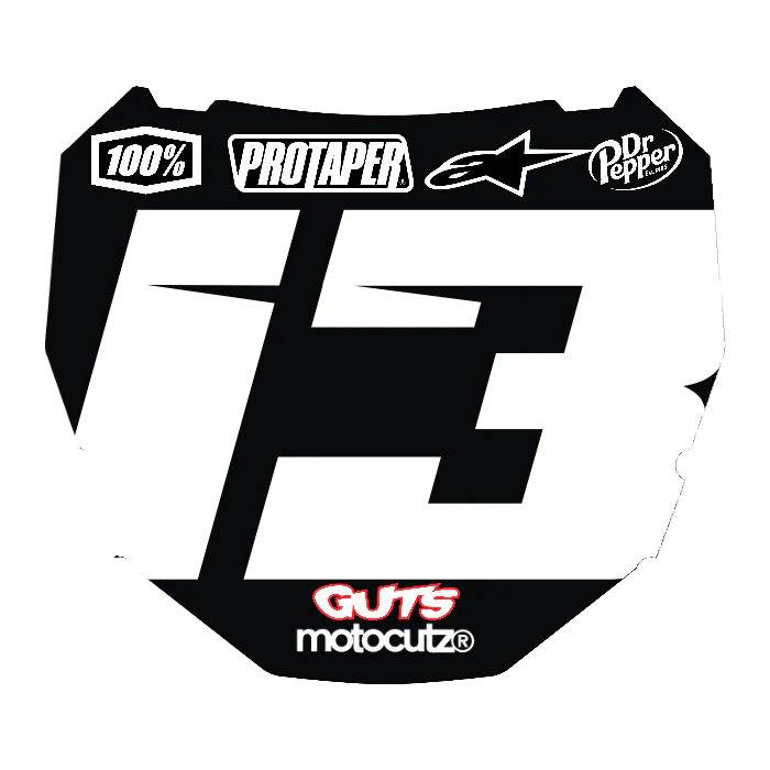 CUSTOM ODI NUMBER PLATE DECAL