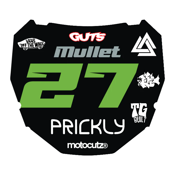 CUSTOM ODI NUMBER PLATE DECAL