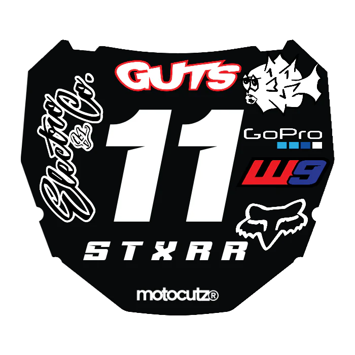 CUSTOM ODI NUMBER PLATE DECAL