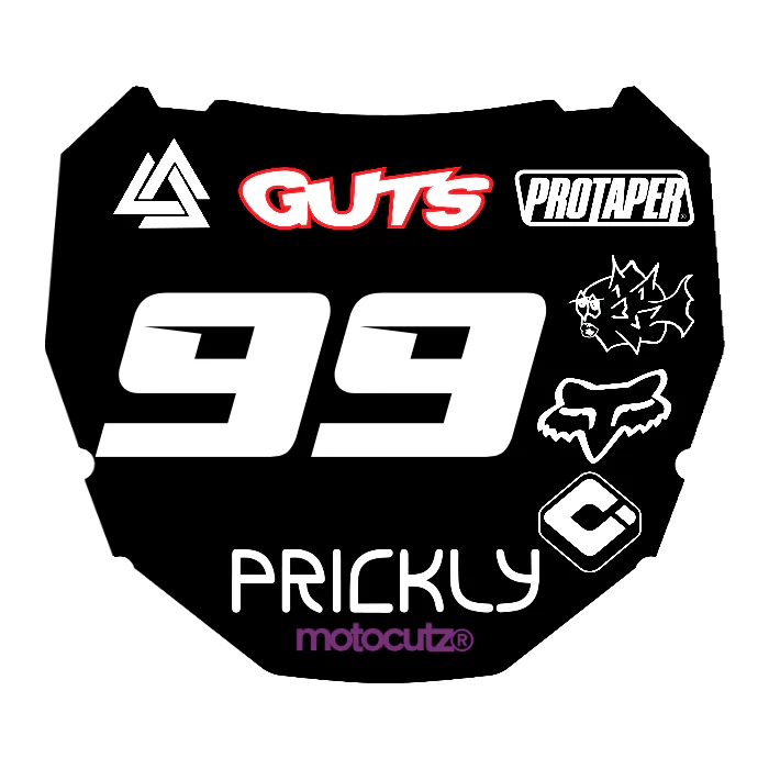 CUSTOM ODI NUMBER PLATE DECAL