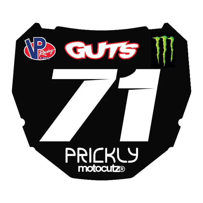 CUSTOM ODI NUMBER PLATE DECAL