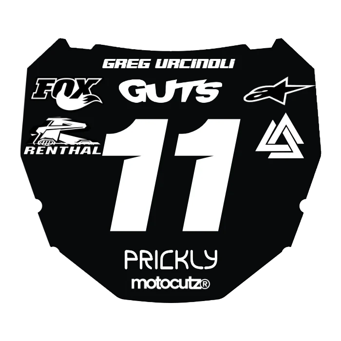 CUSTOM ODI NUMBER PLATE DECAL
